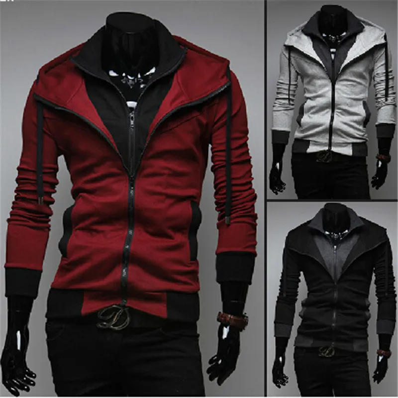 COLDKER Man zipper hooded fleece 4 colors SIZE M-4XL casual hooded hoodies streetwear tops