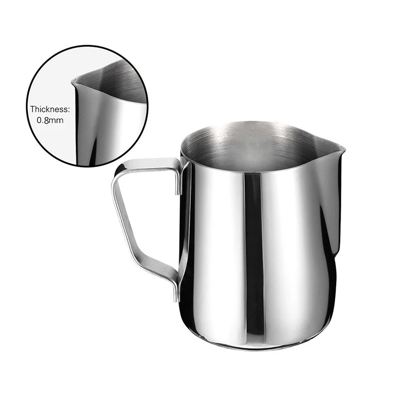 Espresso Milk Frother Jug Frothing Pitcher Steam Feature 304 Stainless Steel Coffee Latte Barista Accessories 100ml 150ml 200ml