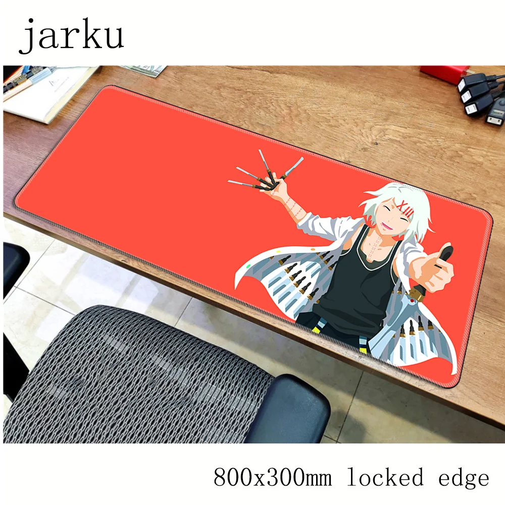 Tokyo Ghoul mousepad gamer 800x300X3MM gaming mouse pad large Beautiful notebook pc accessories laptop padmouse ergonomic mat
