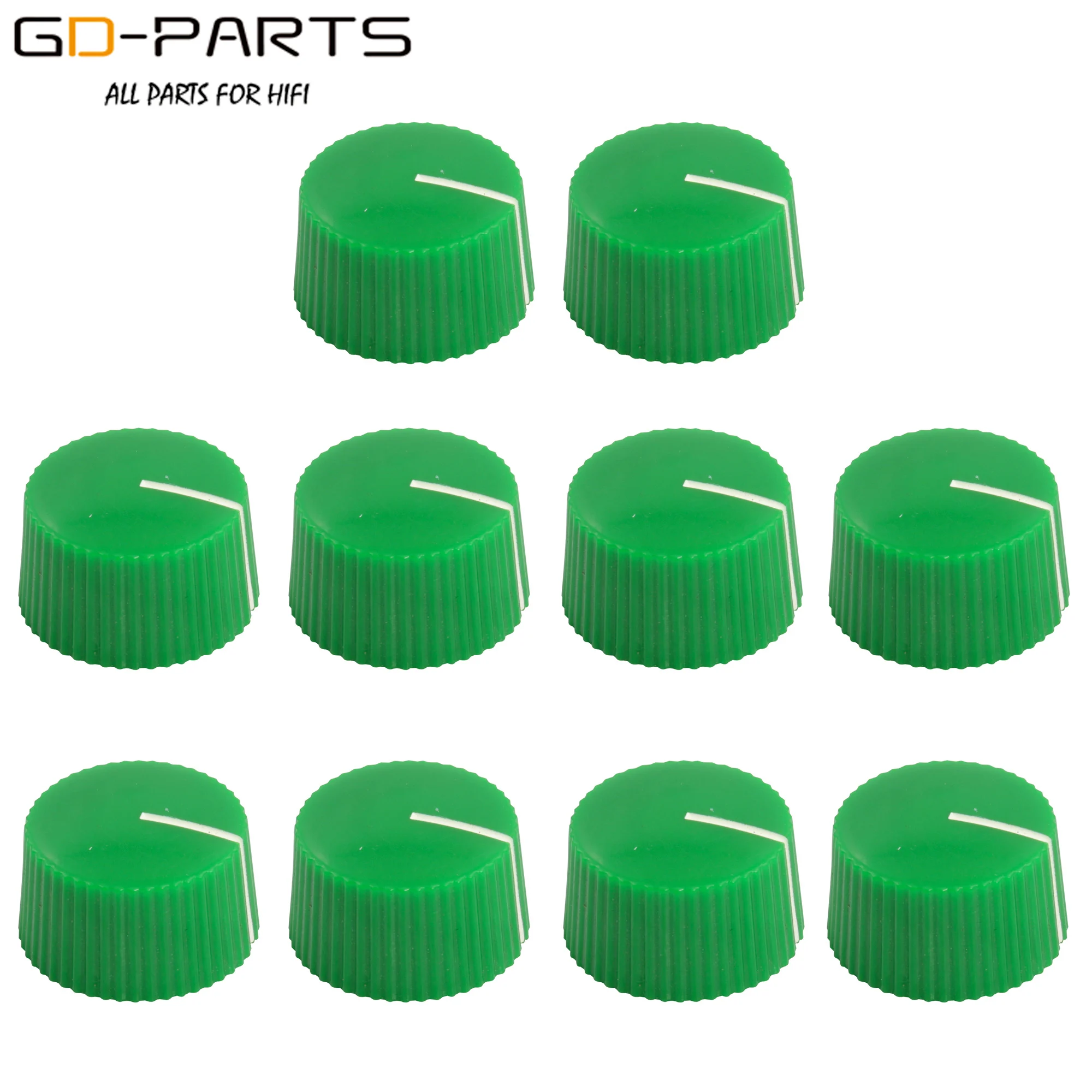 21x12 มม.พลาสติกโรตารี่ชุด Pointer ปุ่มปุ่ม 6.4mm 1/4 "สำหรับ Hifi เสียงกีตาร์ AMP pedal Overdrive Tone