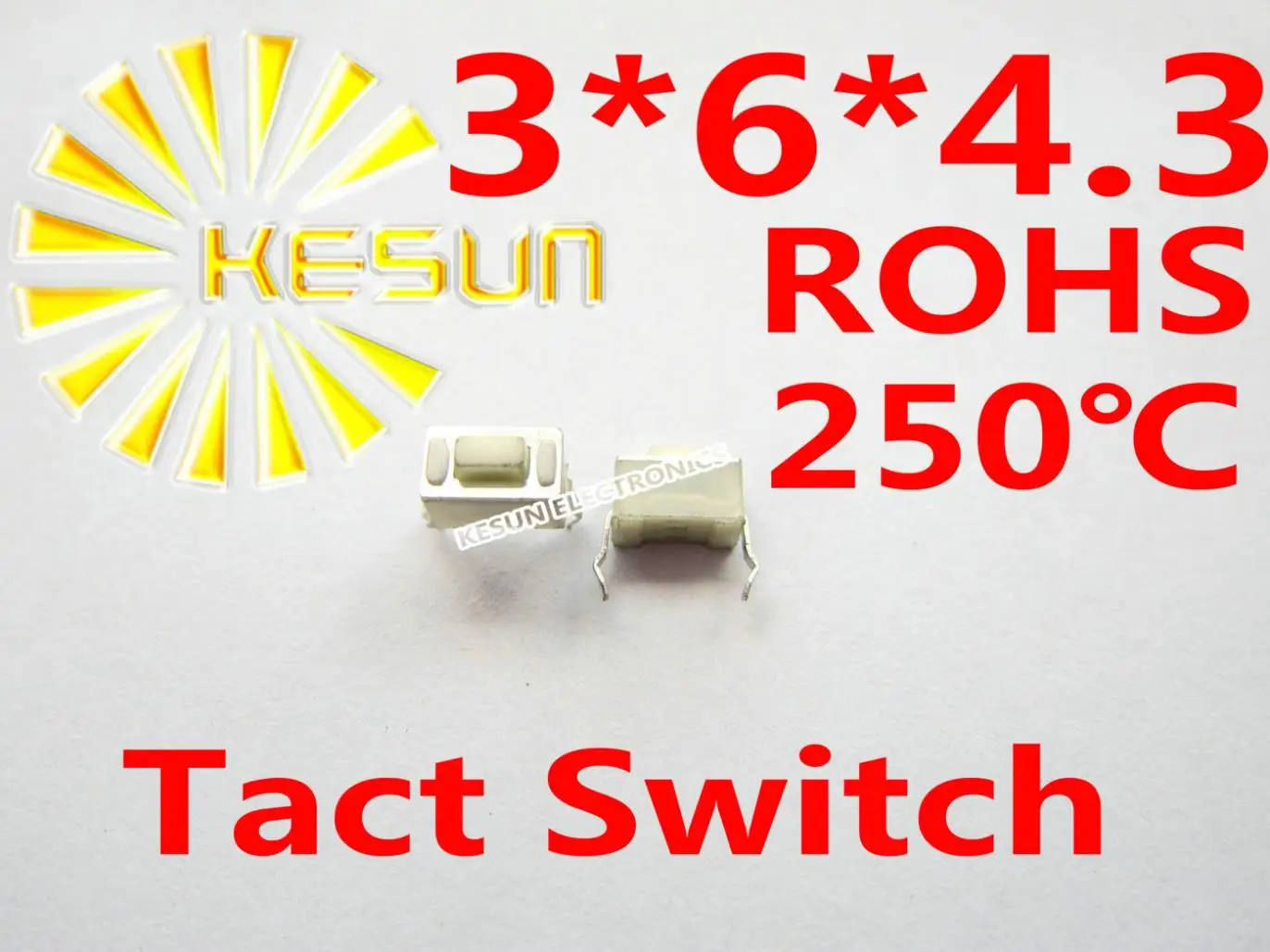 

FREE SHIPPING 1000PCS DIP 3X6X4.3MM Tactile Tact Push Button Micro Switch Momentary ROHS