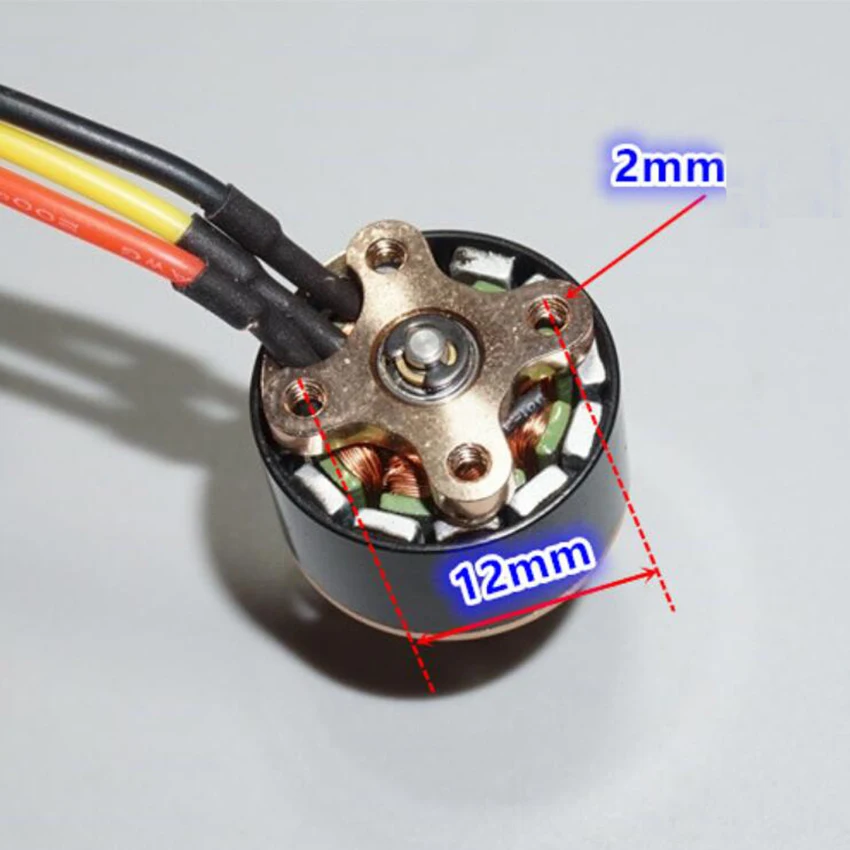 1PC silnik bezszczotkowy z wirnikiem zewnętrznym DIY micro 1306 model samolotu silnik bezszczotkowy 3100KV średnica wału wynosi 5mm