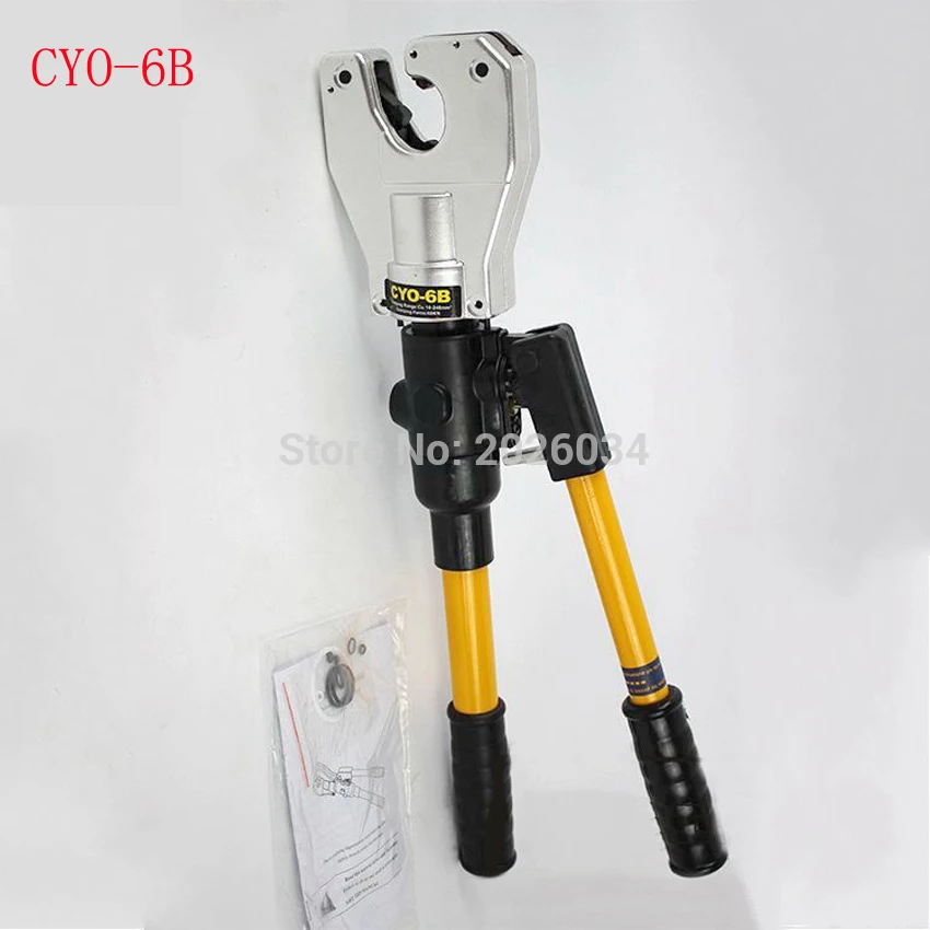 

Safety Hydraulic Hand Dieless Crimping Tool 10-240mm2 for Cable Wire Lug Hydraulic Crimping Tools CYO-6B