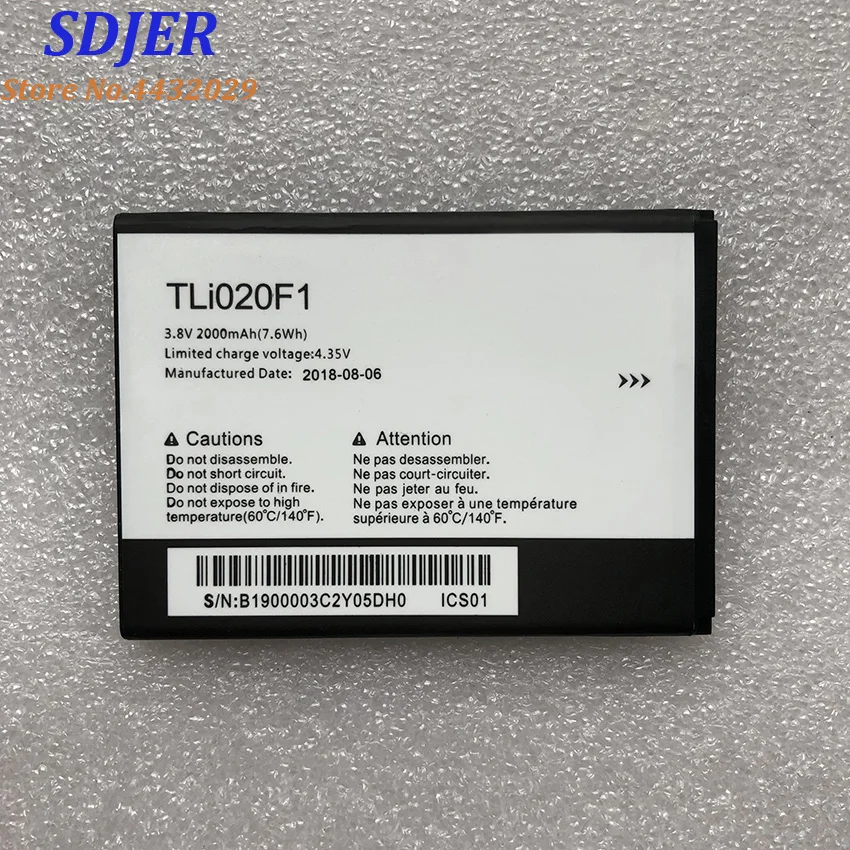 2019 New TLI020F1 TLI020F2 Battery For TCL J720T J726T Alcatel One Touch Pop 2 5042d C7 7040 OT-7040 OT-7040D Phone Replacement