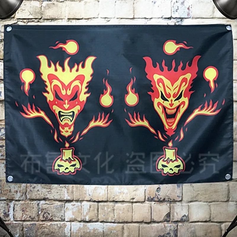 Insane clown posse Large Rock Flag Banners Four-Hole Wall Hanging Painting Bedroom Studio Party Music Festival Background Decor