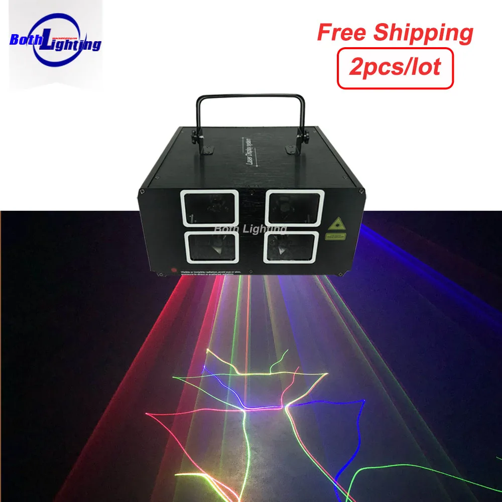 

6 Lens DMX RGB Full color Laser Light Scanning Laser Light Home Party DJ KTV Nightclub Projector Great Effects Stage Lighting