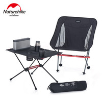 Naturehike Camping Folding Table Aluminum Alloy Ultralight Wear Resistant Portable Outdoor Fishing Travel Table Desk Lightweight
