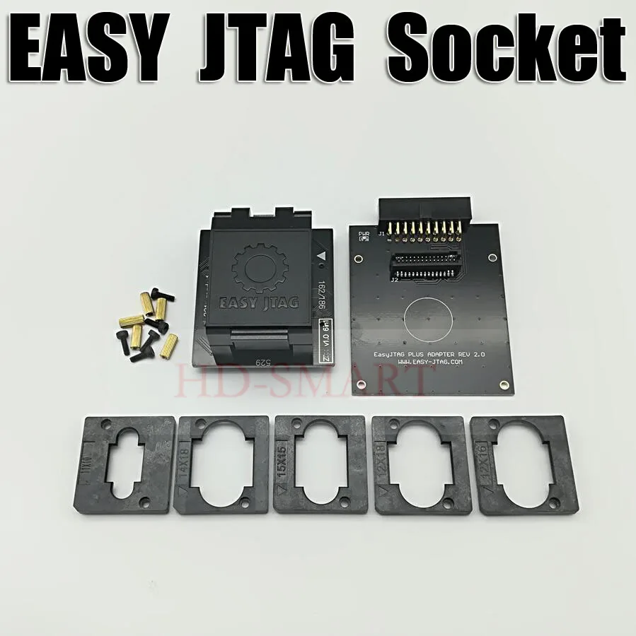 Original Z3X EASY JTAG PLUS BOX  EMMC Socket  BGA153/169, BGA162/186, BGA221, BGA529  Free shipping