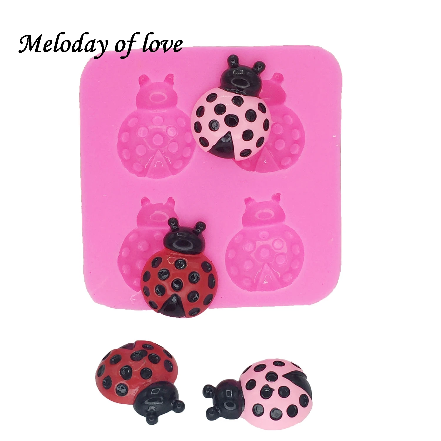 DIY Ladybug Cupcake Silicone Cake Mold 3D Fondant Cake Decorating Tools Cake Baking Tools DY0022