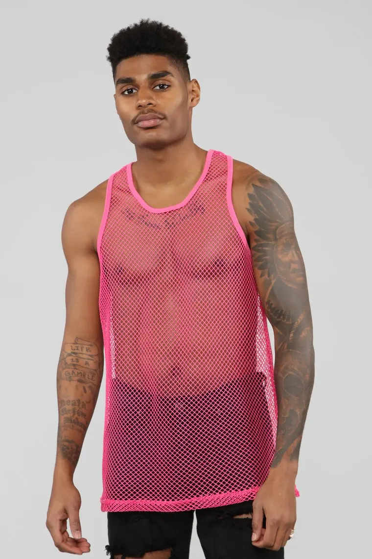 Jogger Men Gym See Though Tee Bodybuilding Strong Hoodie Tops Muscle Vest Fashion Man Fishnet Tank