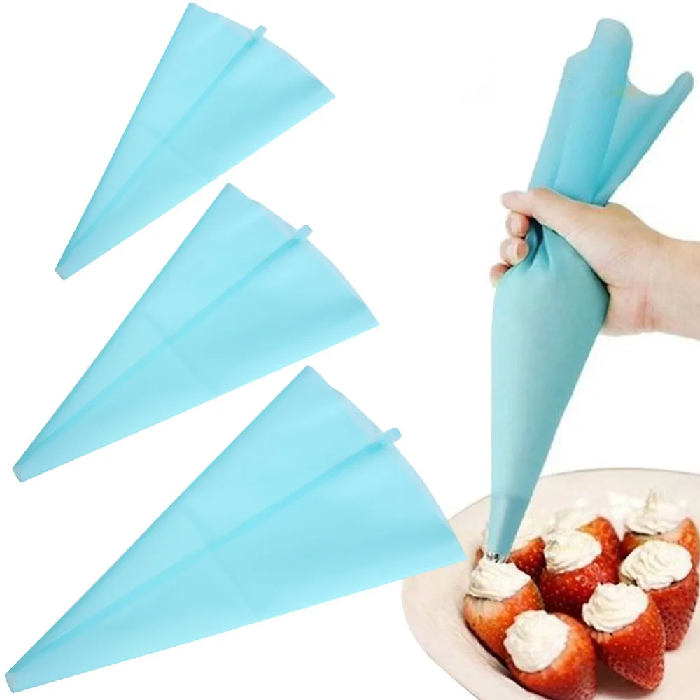 1 pcs Silicone Icing Piping Cream Pastry Bag Cake Decorating Tool Baking Tools High Quality 30cm Length