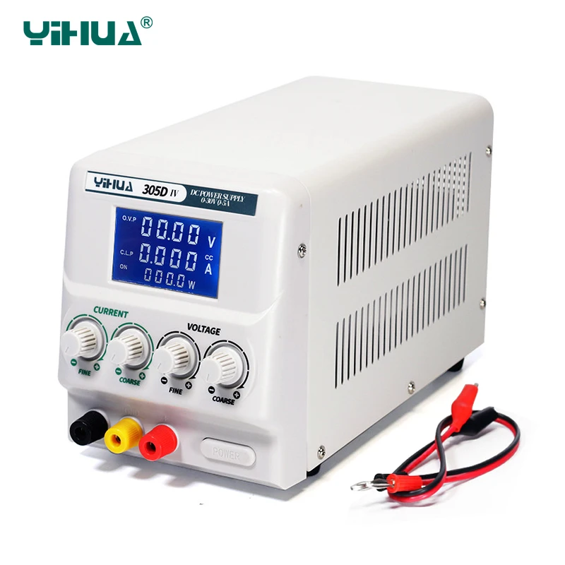 YIHUA 305D-IV DC Power Supply Adjustable High Precision 4 Digital Display 30V 5A Voltage Regulators Mini Laboratory Power Supply