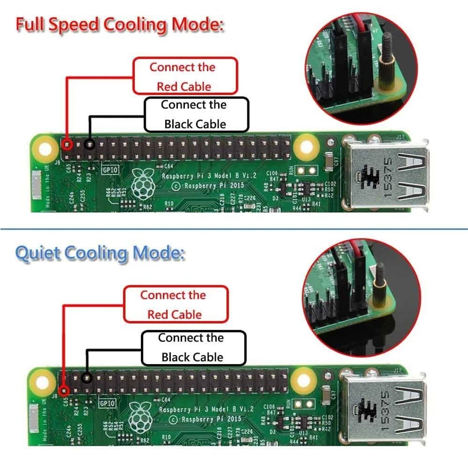 Raspberry Pi wentylator chłodzący mały wentylator komputera 3007 bezszczotkowy Raspberry Pi wentylatory 30x30x7mm 5V wentylatory chłodzące procesora