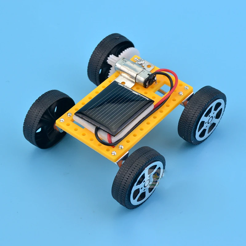 1 kits de carro crianças diy brinquedo solar de energia educacional novidade robôs para criança menino presente aniversário