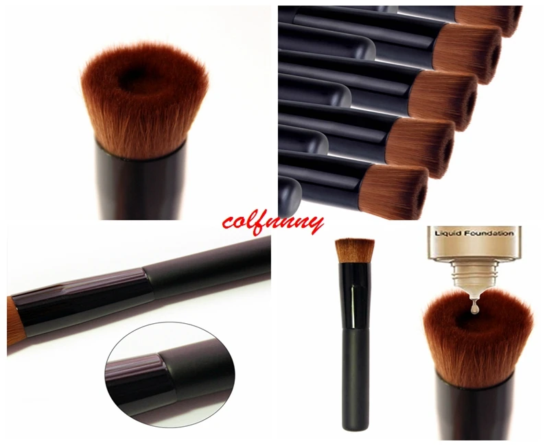 500pcProfessional Multipurpose Concave Liquid Powder Foundation Brush Cosmetic Makeup Tool Handle Makeup Beauty Cosmetic Brushes