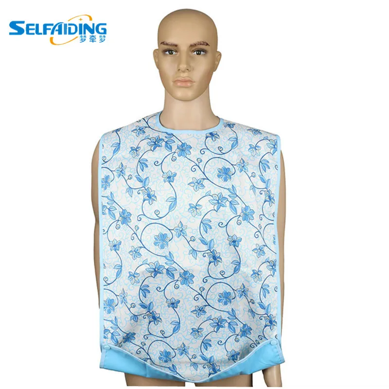 Large Extra Size Long Waterproof Adult Bib Washable Clothing Spill Mealtime Protector 45*90 cm