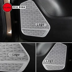 Stainless Steel Car Styling Door Speaker Trim Cover for VW Touareg 2011-2018 Auto Dashboard Speaker Frame Strip Accessories