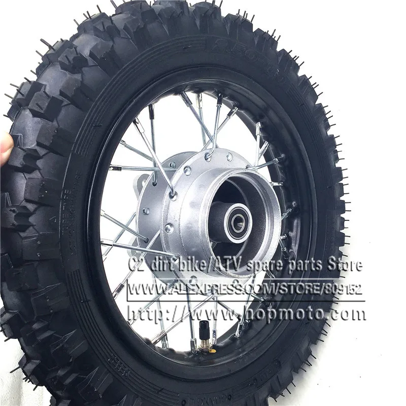 2.50 - 10inch Rear Tyres Steel Rims Drum Brake Wheels Rims Hub CRF50  Kayo Chinese Dirt Pit Bike motorcycle Mini Bike