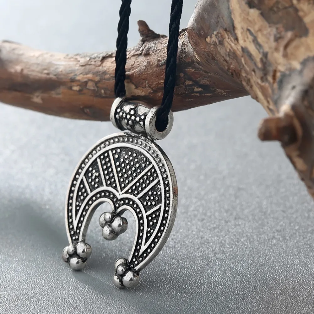Crescent Slavic Pendant Tricorn Lunula Womens Protection Amulet Gothic Necklace Men Jewelry