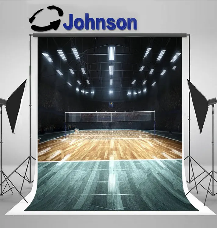 

Volleyball Court Lights Sports photography studio background High quality Computer print party backdrop