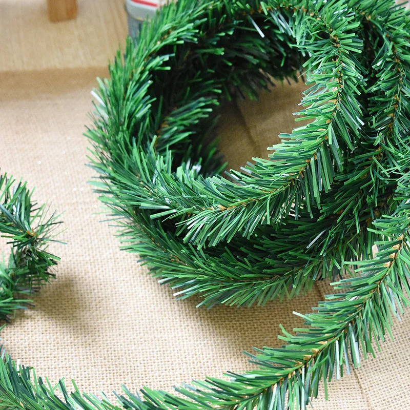 4 Pcs/lot 2018 Hot Sale 5.5 Meters PVC Pine Needle Garland Rope Vine for Christmas Season Decorations