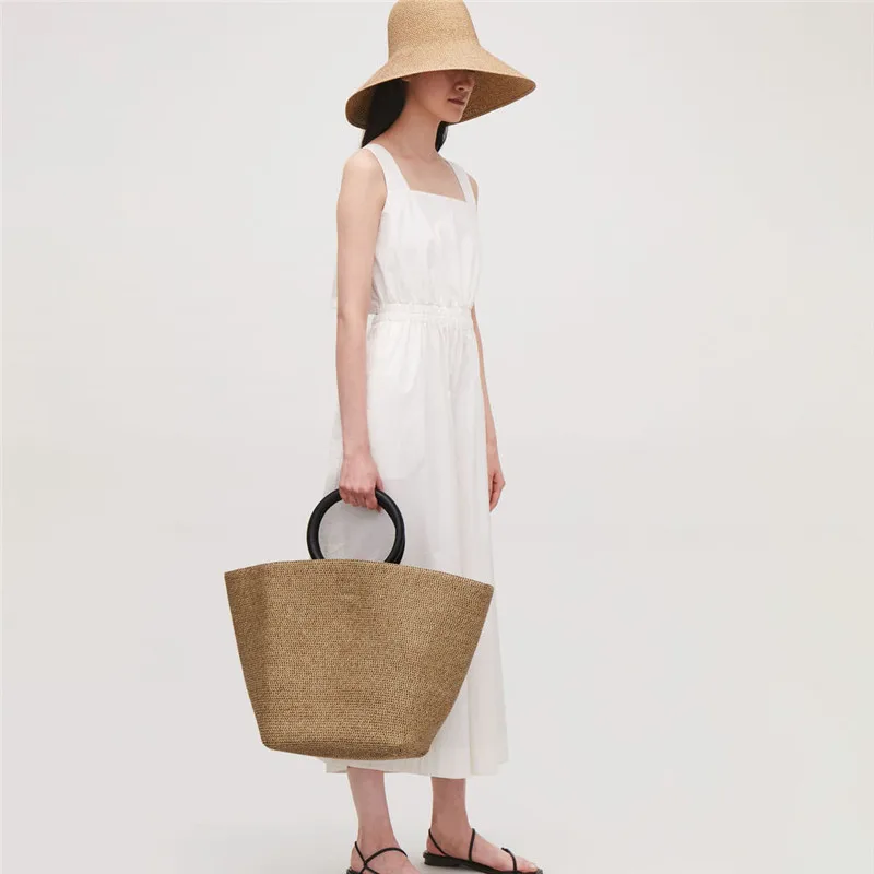 Hot Straw Bag Women Handbag Bohemia Beach Bags Handmade Wicker Summer Tote big Bags Rattan Shoulder Messenger Bags