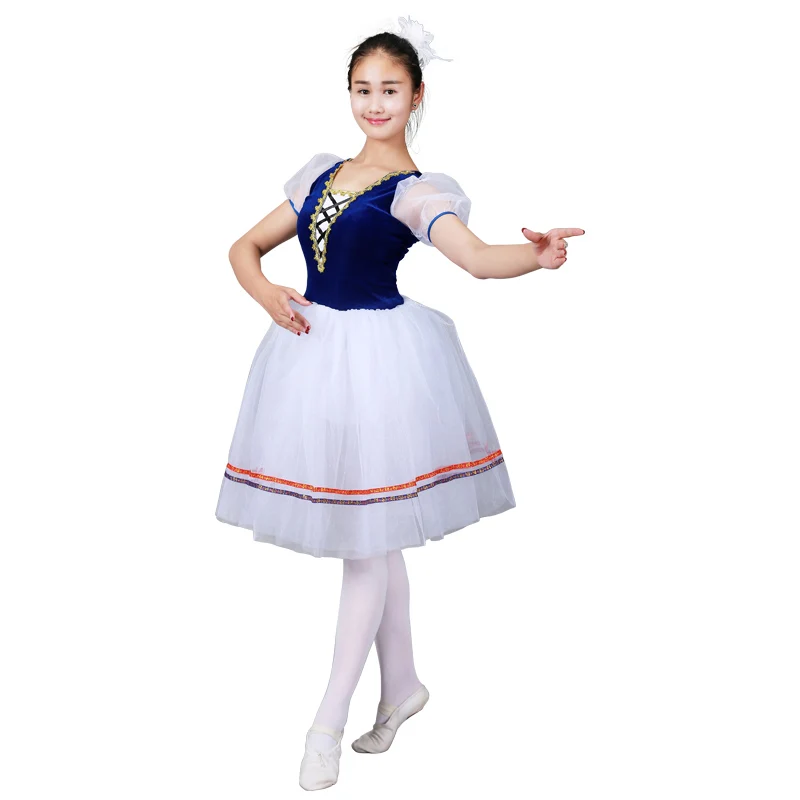 Giselle Ballet tutú largo Swan Lake Ballet disfraz adultos mujeres vestido romántico profesional bailarina niños Ropa de baile