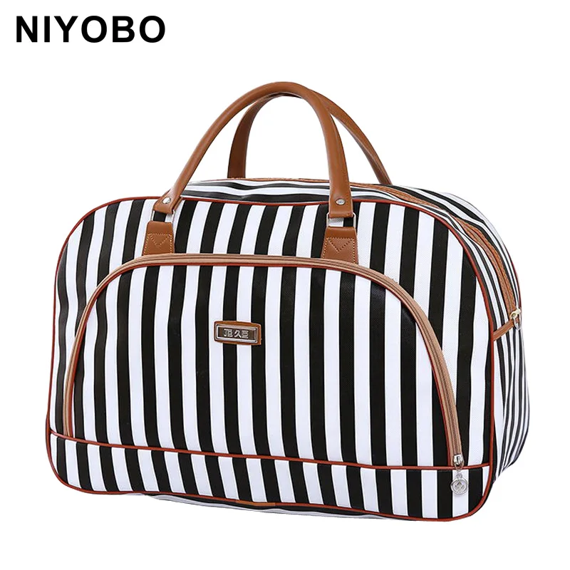 Women Travel Bags 2024 Fashion Pu Leather Large Capacity Waterproof Print Luggage Duffle Bag Casual Travel Bags PT1083