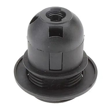 Black Screw Thread Lampholder E27 Socket Lamp Holder Bulb Base