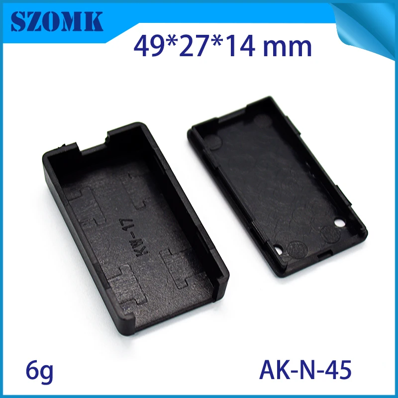 50 Pieces 49*27*14mm switch housing plastic box for electronic project abs plastic case szomk enclosure for pcb instrument box