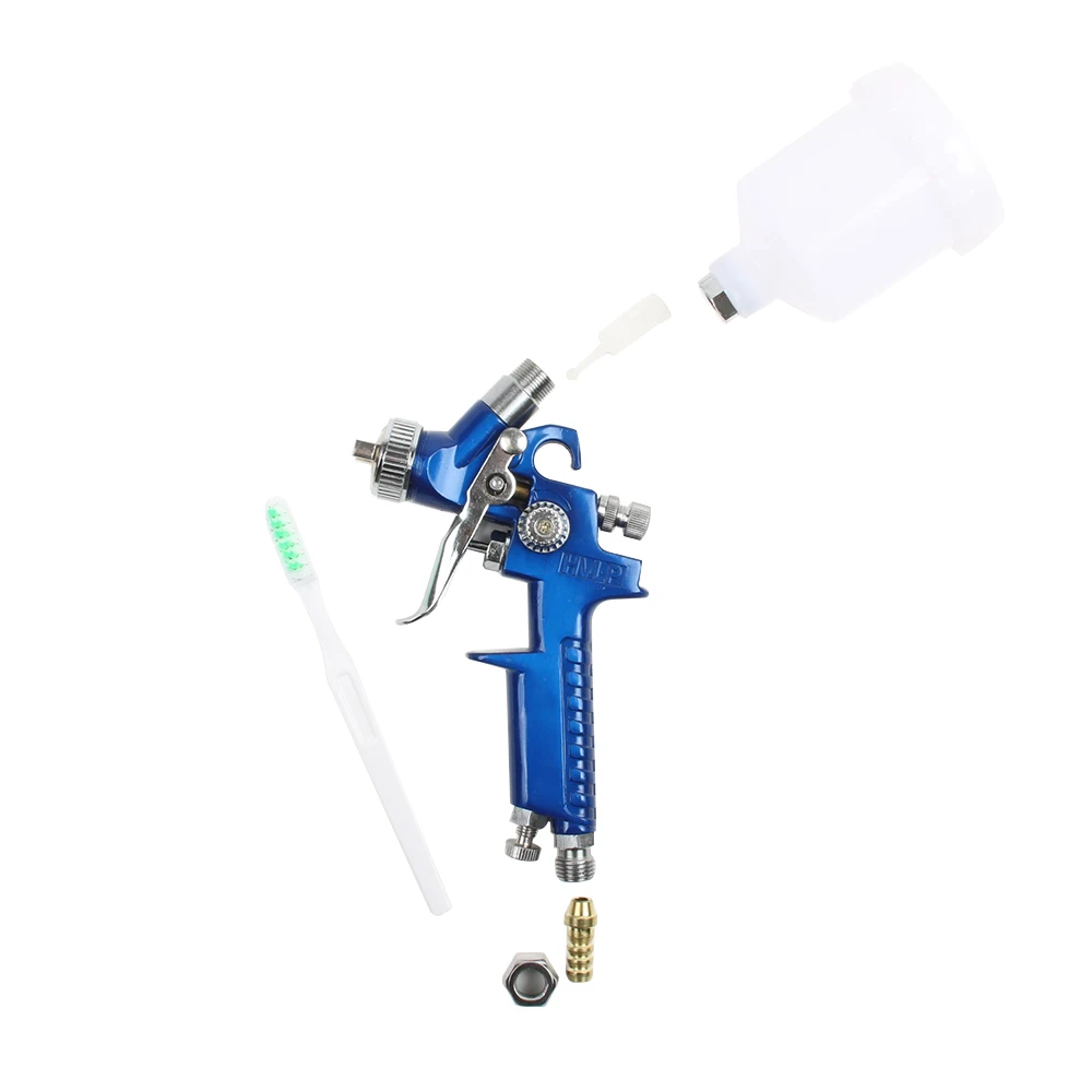 ขายร้อน1.0มม.หัวฉีด H-2000 Professional HVLP ปืนสเปรย์มินิ Air สีพ่นปืน Airbrush สำหรับจิตรกรรมรถ Aerograph