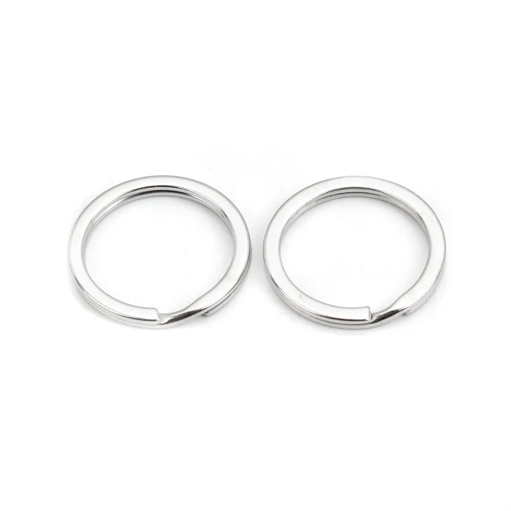 DoreenBeads 20PCs Silver Color Split Rings Key Rings 25x1.7mm Findings (B03294), yiwu