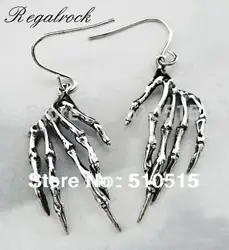 Monkey Hand Bone Earring Goth Skeleton Finger I Am Legend Zombie Gothic Jewelry