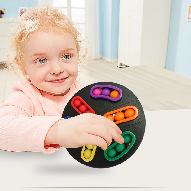 Rotating Disk Kids Montessori Educational Toys Brain Train Improve Logical Thinking and Strategic Skills