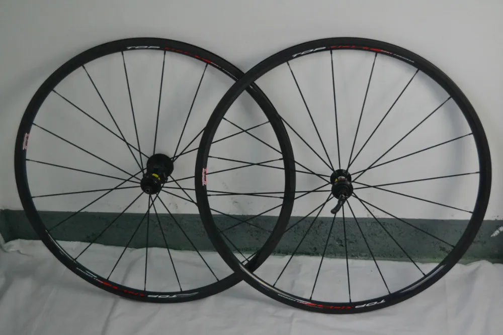 

topmost 24mm clincher carbon wheels road 700C best price wholesale price