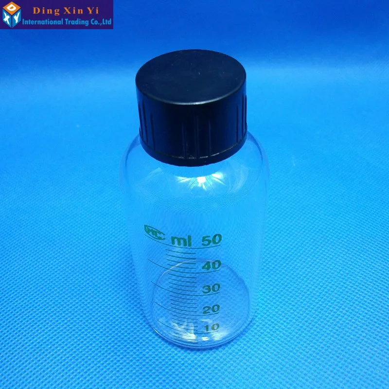 50ML10pcs/lot Glass Vials glass graduated sample bottles Serum bottle Pyrex or Duran glassware Free shipping