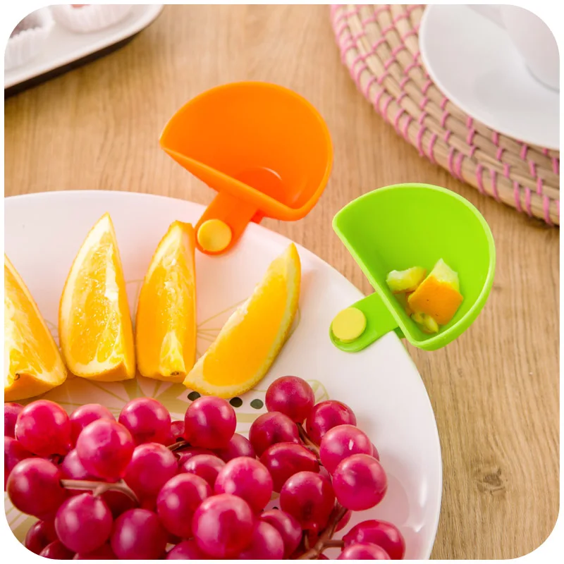 Colorful creative kitchen multipurpose clip dishes flavoring spoon dish kitchen multiuse relish dish with clamp