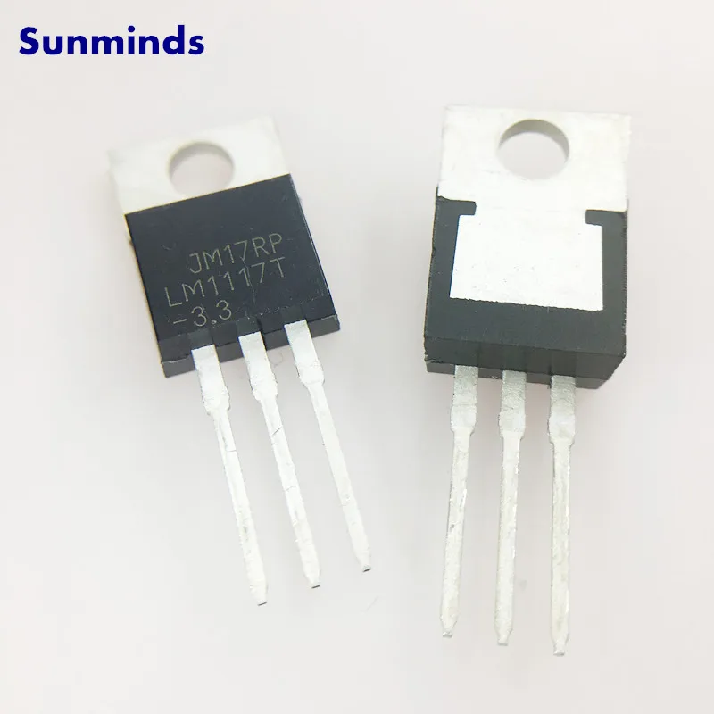 50pcs/lot LM1117 LM1117T 3.3v 0.8a LM1117T-3.3 