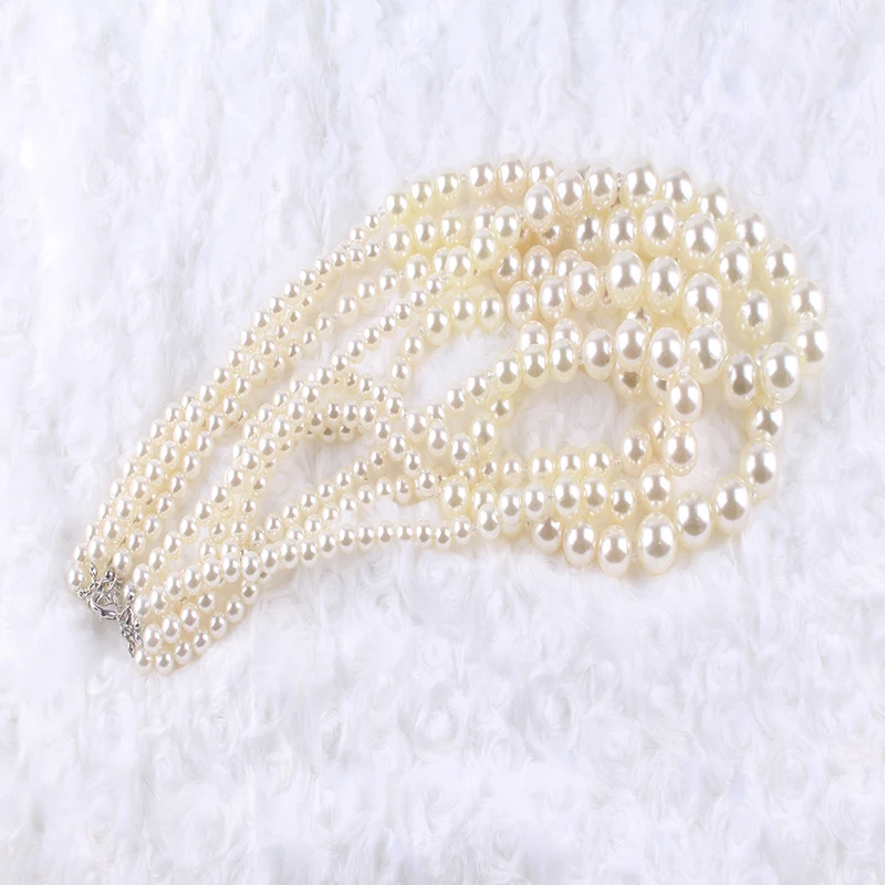 JIOFREE big Pearl Necklace New Fashion long Statement Imitate Pearl Beads For Wedding Party Decoration Women Fashion Jewelry