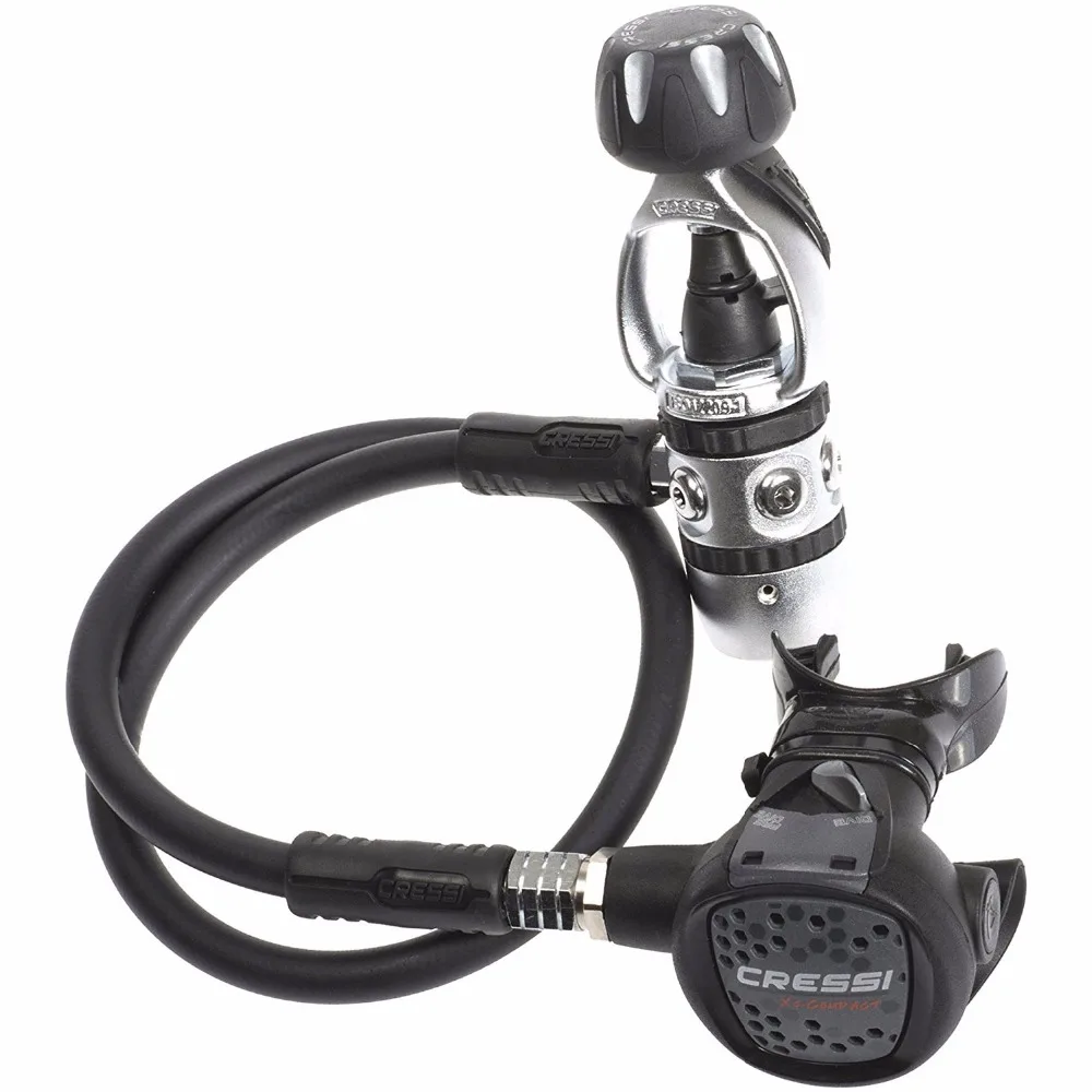 

Cressi AC2 / COMPACT Scuba Diving Regulator 1st Stage 2nd Stage Set Silicone Mouthpiece with Hose