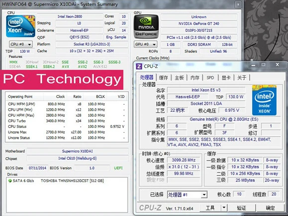 E5-2687WV3 Original Intel Xeon ES Version QEYS E5 2687WV3 2.8GHZ 10-Core 25M Cache E5 2687W V3 FCLGA2011-3 130W E5-2687W V3