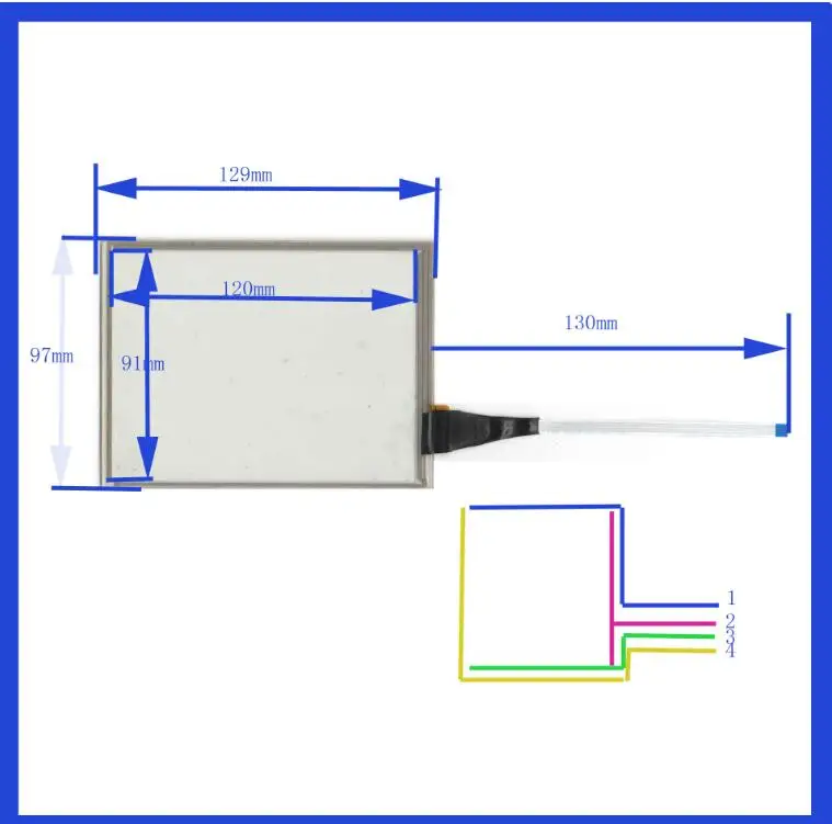 

ZhiYuSun NEW 5.7inch 129mm*96mm Touch Screen 129*96 touchpad compatible