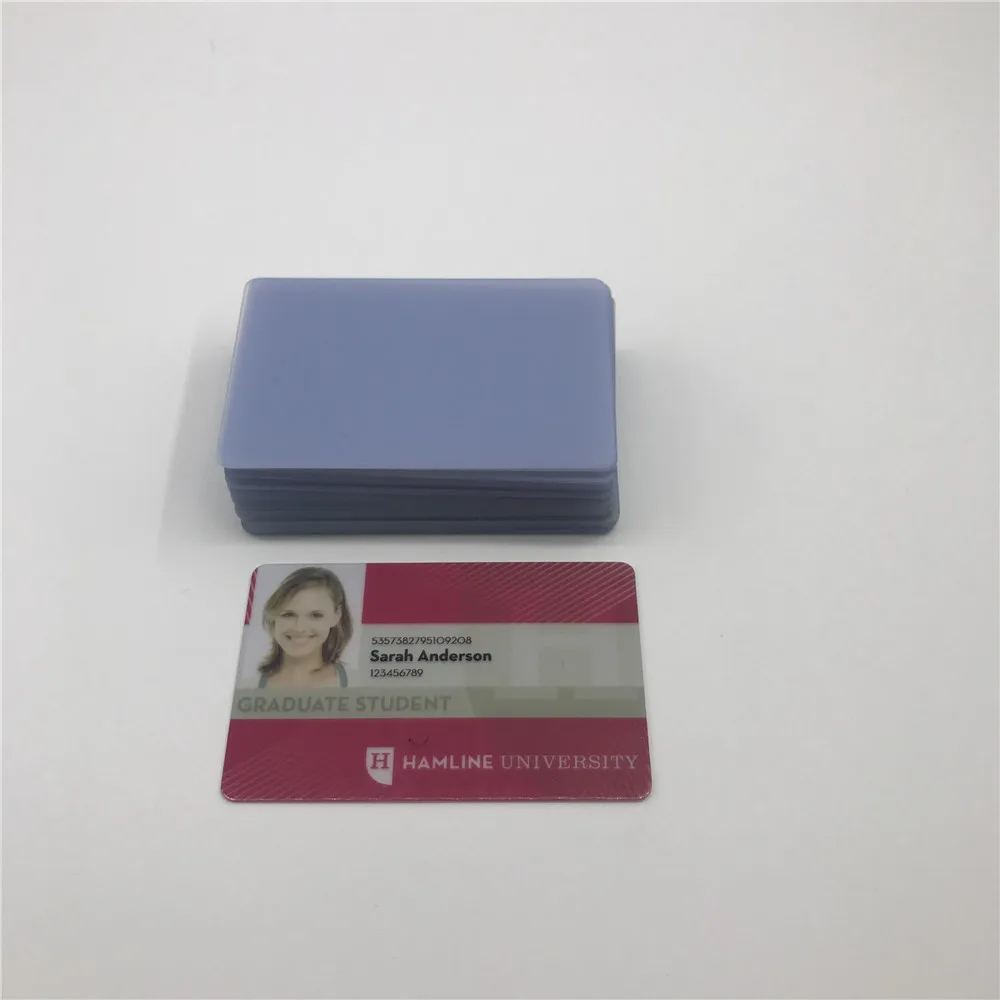 100X Plastic Blank Transparent Inkjet printable PVC Card ID Card+1pc Card Tray for Epson R2000s,R2400 SureColor P400,P600printer