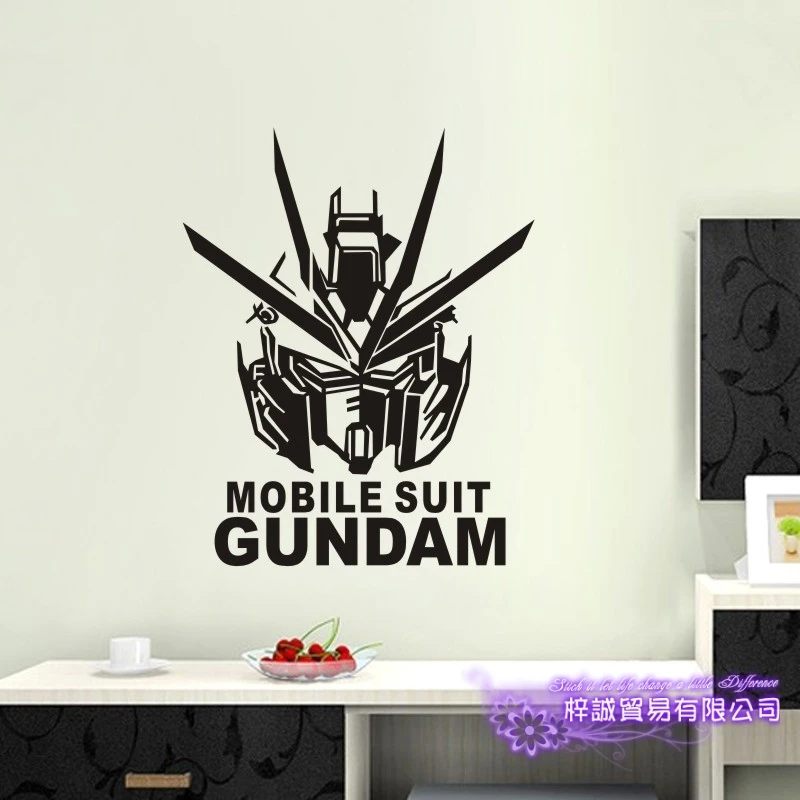 Pegatina Anime Cartoon Car Sticker Mobile Suit GUNDAM Vinyl Wall Stickers Decal Decor Home Decoration