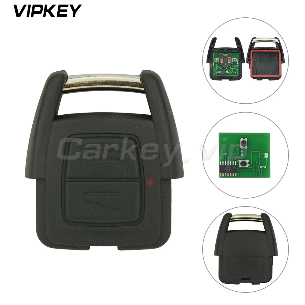 Remotekey 93176615 Car Key Fob 2 Button 433Mhz For Opel Vauxhall Holden Astra G Zafira A 2000 2001 2002 2003 2004 Car Remote Key