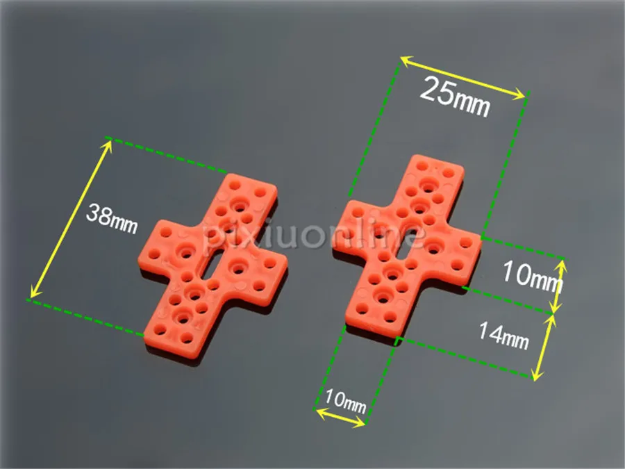 10 Stks/pak Cross-Vormige Rode Plastic Micro Motor Base Gratis Verzending Rusland