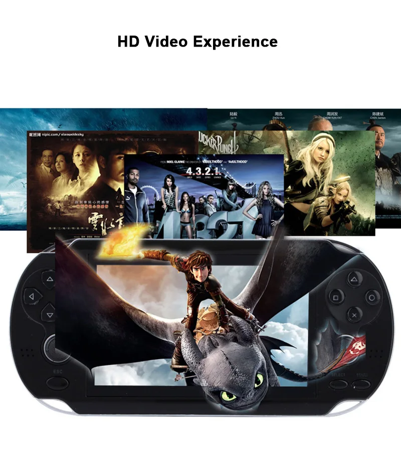 New 4.3 Inch Double Joystick Handheld Game Players 8GB Memory MP5 Portable Video Game Console Built-in 3000 Classic Games