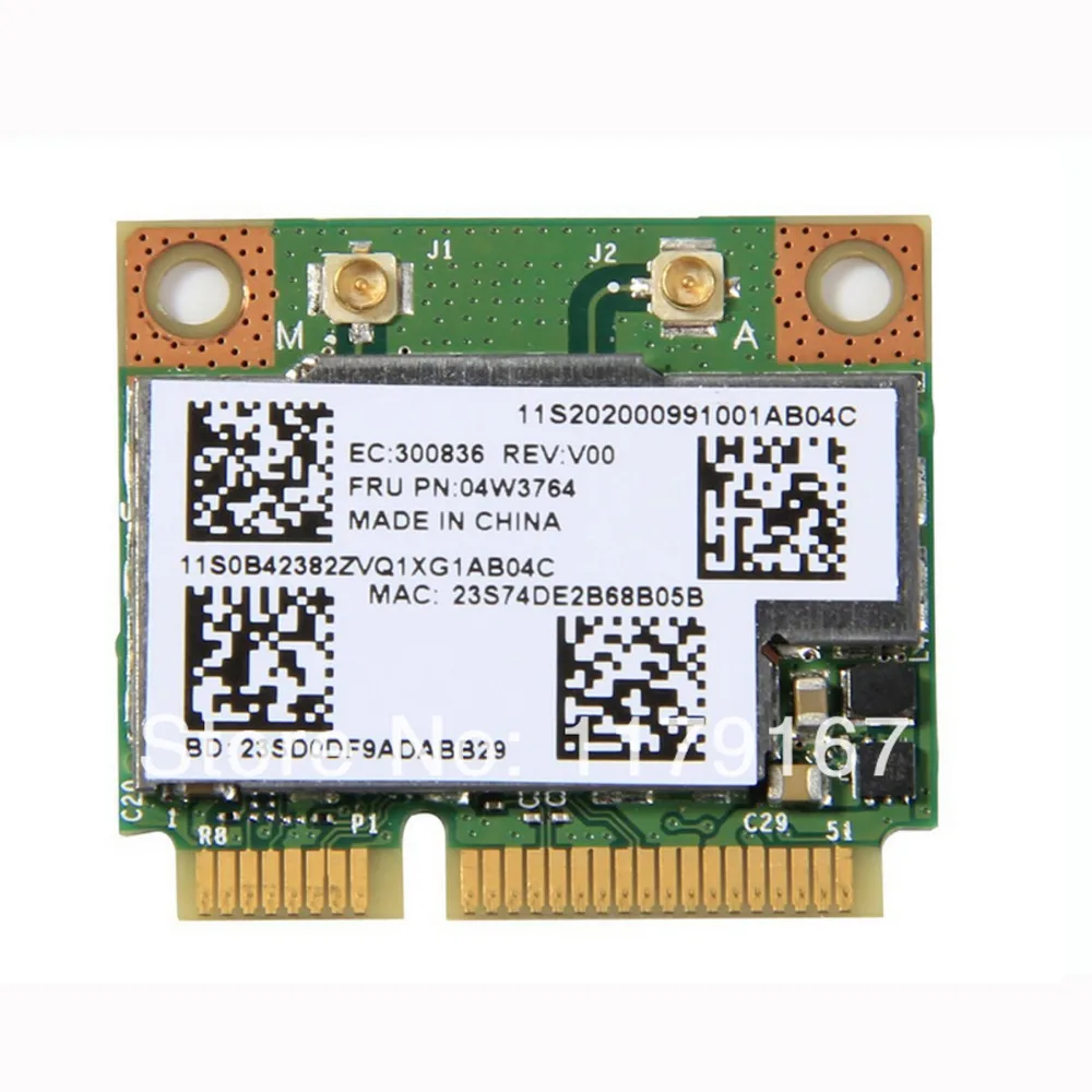 

BCM943228HMB Wireless&BT4.0 Card For Lenovo E130 E135 E330 E335 E530 E535 E430 E435 S430 B430 Series,FRU 04W3764 20200099