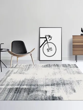 

Modern minimalist grey coffee table mat bedroom bedside Nordic ins living room home new Chinese carpet