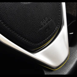 For Toyota Corolla 2014 2015 2016 ABS Matte Inner Steering Wheel Decoration Cover Trim Car styling Accessories 1PCS